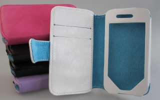 iPhone 4S, 4 4G Leather Color Book Wallet Case Cover Pouch  