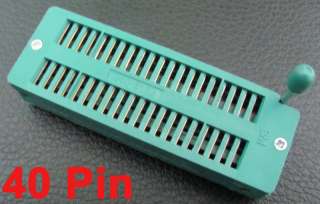 2x Universal Gold 40 Pin ZIF Test DIP ICs IC 3M Socket  