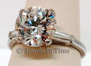 15 Carat Round Brilliant Diamond & Platinum Ring GIA  