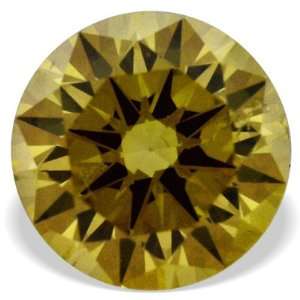    0.19 Ct Canary Yellow Round Color Loose Real Diamond Jewelry