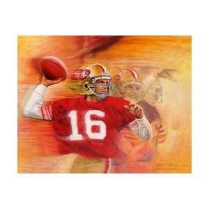    Joe Montana San Francisco 49ers Giclee on Canvas