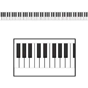  Piano Keyboard Poly Decorating Material Party Accessory (1 