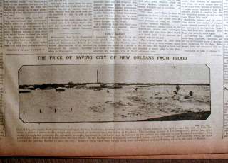 1927 newspapers THE GREAT MISSISSIPPI RIVER FLOOD worst FLOOD in US 