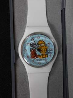 Garfield Mechanical Mens Wristwatch by Zeon 1980s NIB  