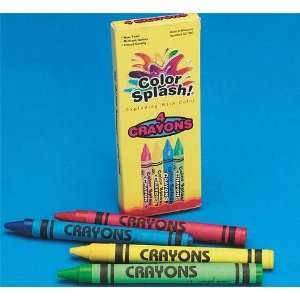  Color Splash Crayons Box of 4 (Pack of 36) Toys & Games