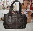COACH SOHO BROWN LEATHER TOTE SATCHEL CARRYALL 10911