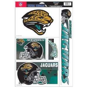  Jacksonville Jaguars Static Cling Decal Sheet Sports 