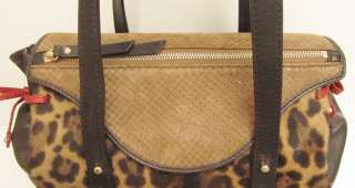 1,695+ Christian Louboutin Leopard Print Handbag Pola Mixed Media 
