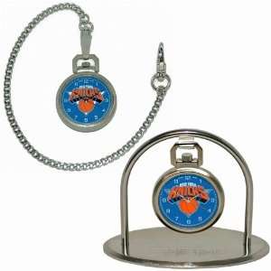  NBA New York Knicks Pocket Watch & Stand Sports 