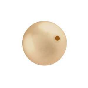  5811 12mm Round Pearl Large Hole Gold Arts, Crafts 