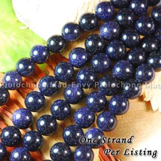 10mm NIGHT STARS BLUE SAND SUN SITARA ROUND Beads 15.5  
