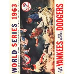 1963 WORLD SERIES GAME 1 & 2 PROGRAM YANKEES v. DODGERS  