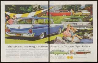 1959 Ford Country Sedan Ranch station wagon print ad  