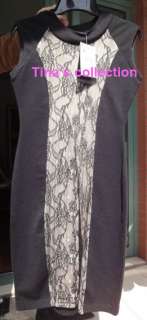 new Zara women girl Black embroidery Lace shaped Dress Sleeveless 