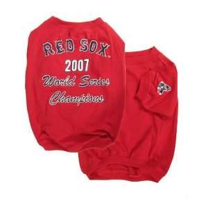  Boston Red Sox 2007 World Series Champ Dog Puppy Shirt 