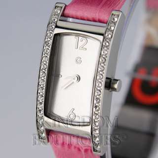 New GuEsS Watch Ladies Pink Leather  