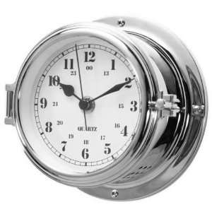   Quartz Clock, Arabic (Water Proof), Chrome Patio, Lawn & Garden