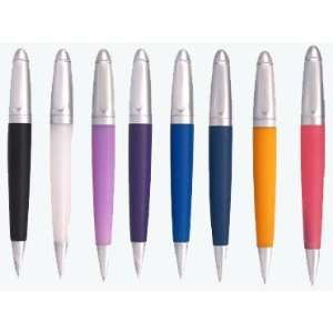  Yafa Silicone Ball Point Black Ink Pen ~ Colors Vary 