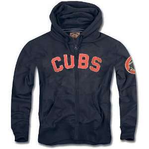  Chicago Cubs Gym Blue Scrimmage Full Zip Hood by 47 Brand 