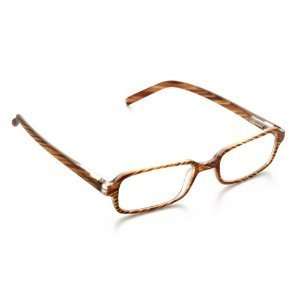 Aventura (E36) Reading Glasses, Rectangular Burgandy Plastic Frame 