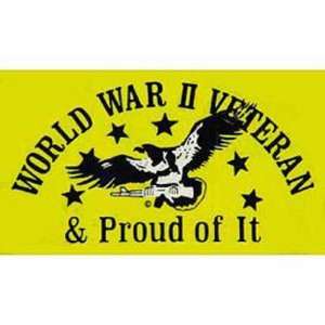  World War II Veteran 7 Proud Of It Sticker Automotive