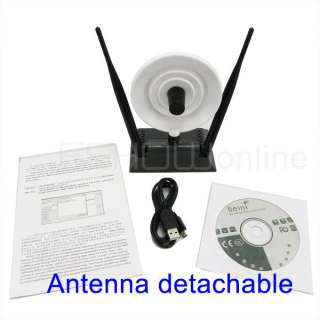 D2052A 150Mbps WiFi wireless Network LAN Adapter 3800mW 3 Antenna 