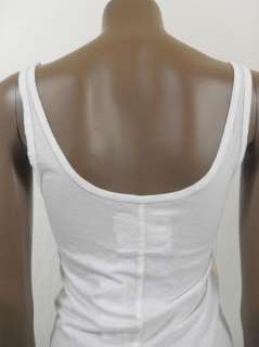 Michael Stars womens white special stars scoop tank top $40 New  
