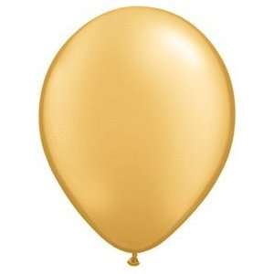  Mayflower 6610 11 Inch Metallic Gold Latex Balloons Pack 