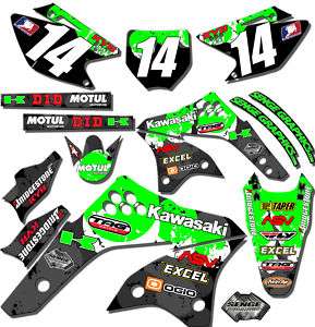 1990 1991 KX 125 250 GRAPHIC KAWASAKI DECAL KX125 KX250  