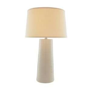 By Lite Source, Inc. Ashanti Collection Ivory Ribbed Finish Finish 