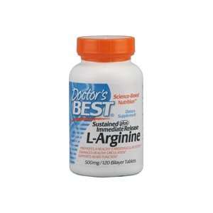  Doctors Best Sustained plus Immediate Release L Arginine 