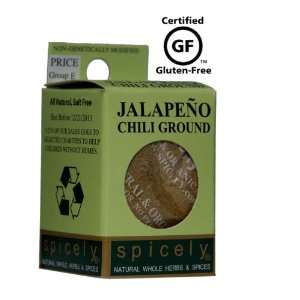 Spicely All Natural and Certified Gluten Free Ground Chili Jalapeño 