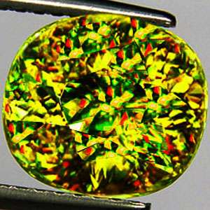 25 Cts EXCELLENT FIRE LUSTER MULTI COLOR FLASHING SPHENE TITANITE 