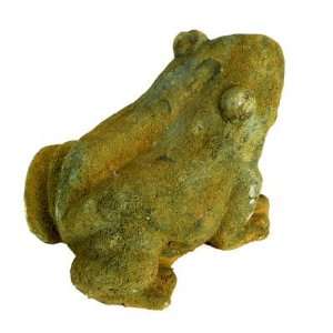  Man Made Stone Frog Statue Figurine 8.5 Patio, Lawn 