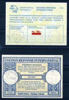 INDONESIA INTERNATIONAL REPLY COUPONS  