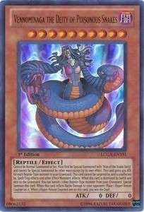   THE DEITY OF POISONOUS SNAKES Yugioh Rare Card Mint Ultra LCGX EN191