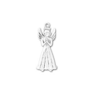  Antique Silver Plated Angel Charm Arts, Crafts & Sewing