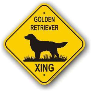 Golden Retriever Xing   Street Sign   Caution Xing Gift Aluminum 