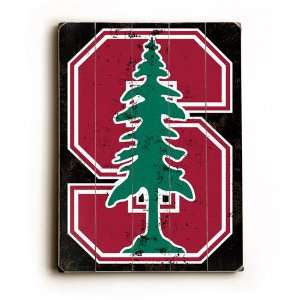  Stanford Tree Logo Wood Sign