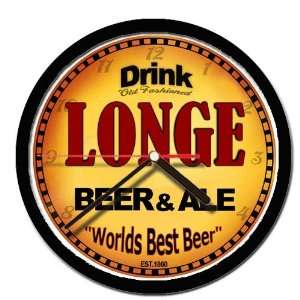  LONGE beer and ale cerveza wall clock 