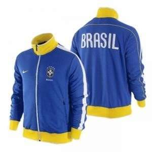  Nike Mens Brazil CBF Soccer Futbol Jacket Blue Size M 