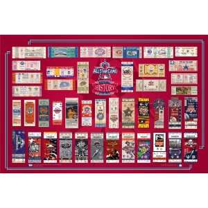  2010 All Star Game Tickets to History Poster Sports 