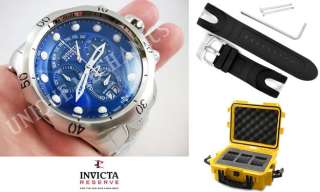 Invicta 1538 Venom Reserve Stainless Bracelet Watch w/ Strap + 3 Slot 