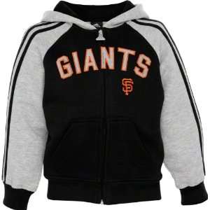  San Francisco Giants Black Adidas 3 Stripe Full Zip Youth 