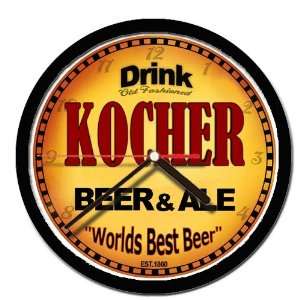  KOCHER beer and ale cerveza wall clock 
