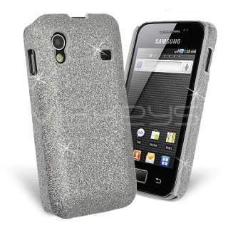 Silver Fine Sparkle Glitter Back Cover Case for Samsung Galaxy Ace 