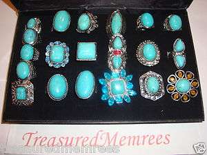   TURQUOISE RINGS ~ ADJUSTABLE SIZES ~ PICK YOUR FAVORITE STYLE  