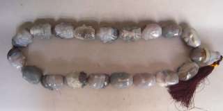   Buddhist Agate Carnelian 18Lohan Arhat Prayer Worry Beads Mala  