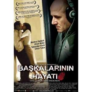 The Lives of Others Poster Turkish 27x40 Martina Gedeck Ulrich M?he 