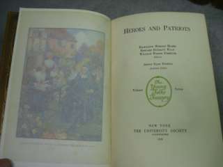 VINTAGE BOOKS YOUNG FOLKS TREASURY 12 VOL. SET 1919   